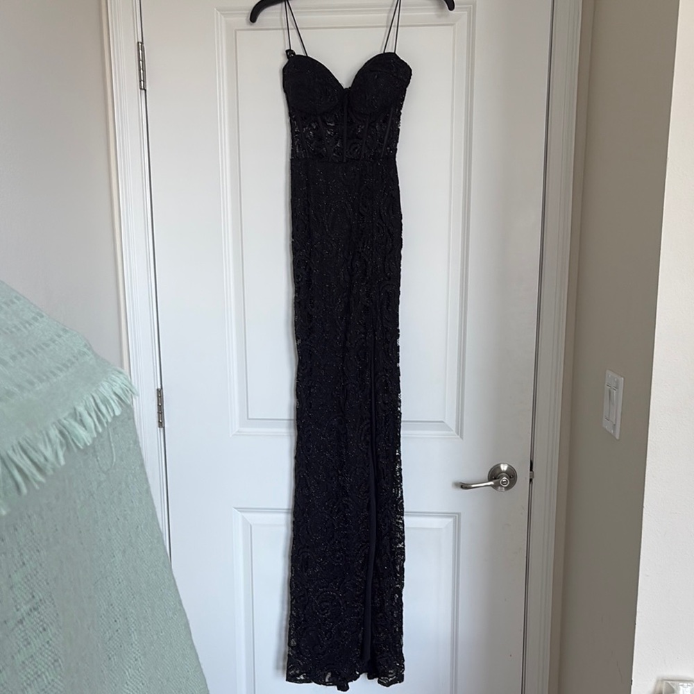 Elegant Black Lace Gown
